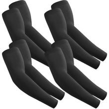 Sport-Armstulpen 4er-Set Schwarz – Für Basketball, Gaming & Alltag