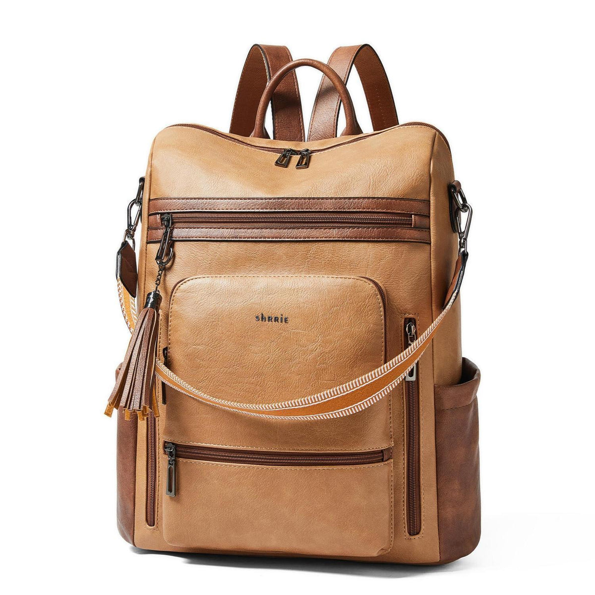 Rucksack Damen Laptopfach 15,6 Zoll Wasserdicht Business in Lederoptik