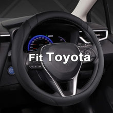 Lenkradbezug rund für Toyota – Schwarz in Lederoptik