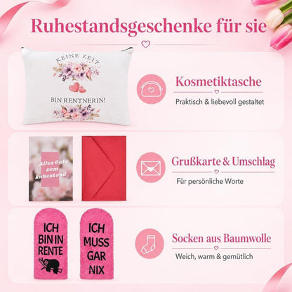 Ruhestand Geschenkset für Frau – Rosa & Gemütlich