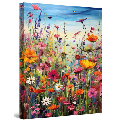 Diamant Painting Blumen 30x40cm mit Rahmen – Entspannung & Wanddeko