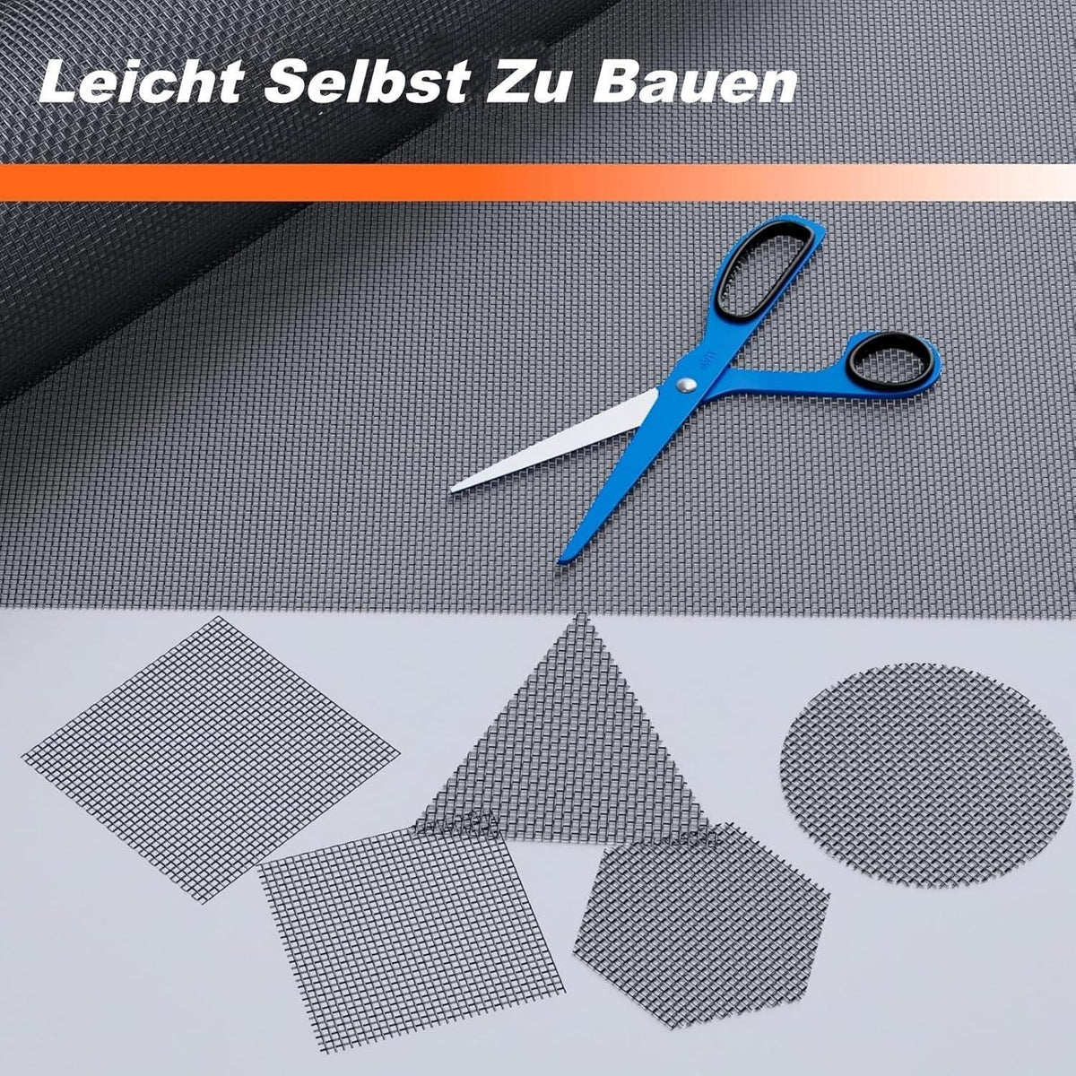 Fliegengitter Fenster 100x3000cm Edelstahl Zuschneidbar
