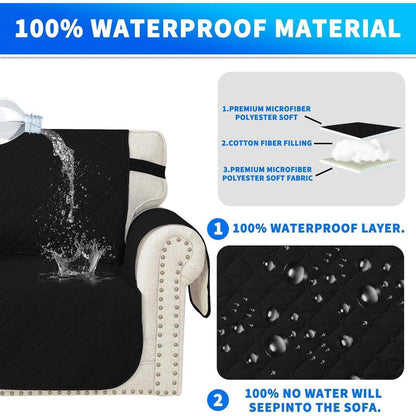 Wasserdichter Sofabezug L-Form 4 Sitzer, Ecksofa Schutzhülle