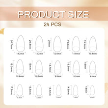 Herbst Press-On Nägel Set Almond Design Herbst Nägel