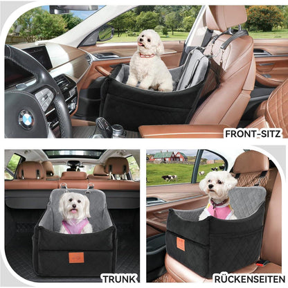Hunde-Autositz gepolstert für kleine & mittelgroße Hunde