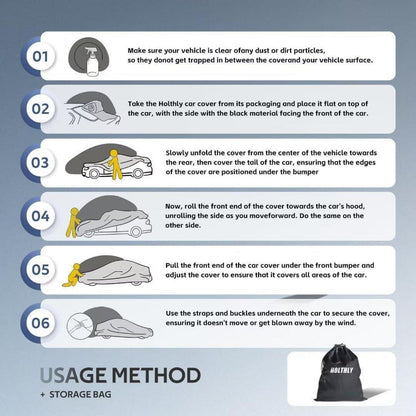 Autoabdeckung Ford Fiesta (1989-2025) – 10-Schicht Wasserdicht