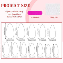 Valentinstag Nägel Set Herz Schleifen Design Jelly-Kleber J