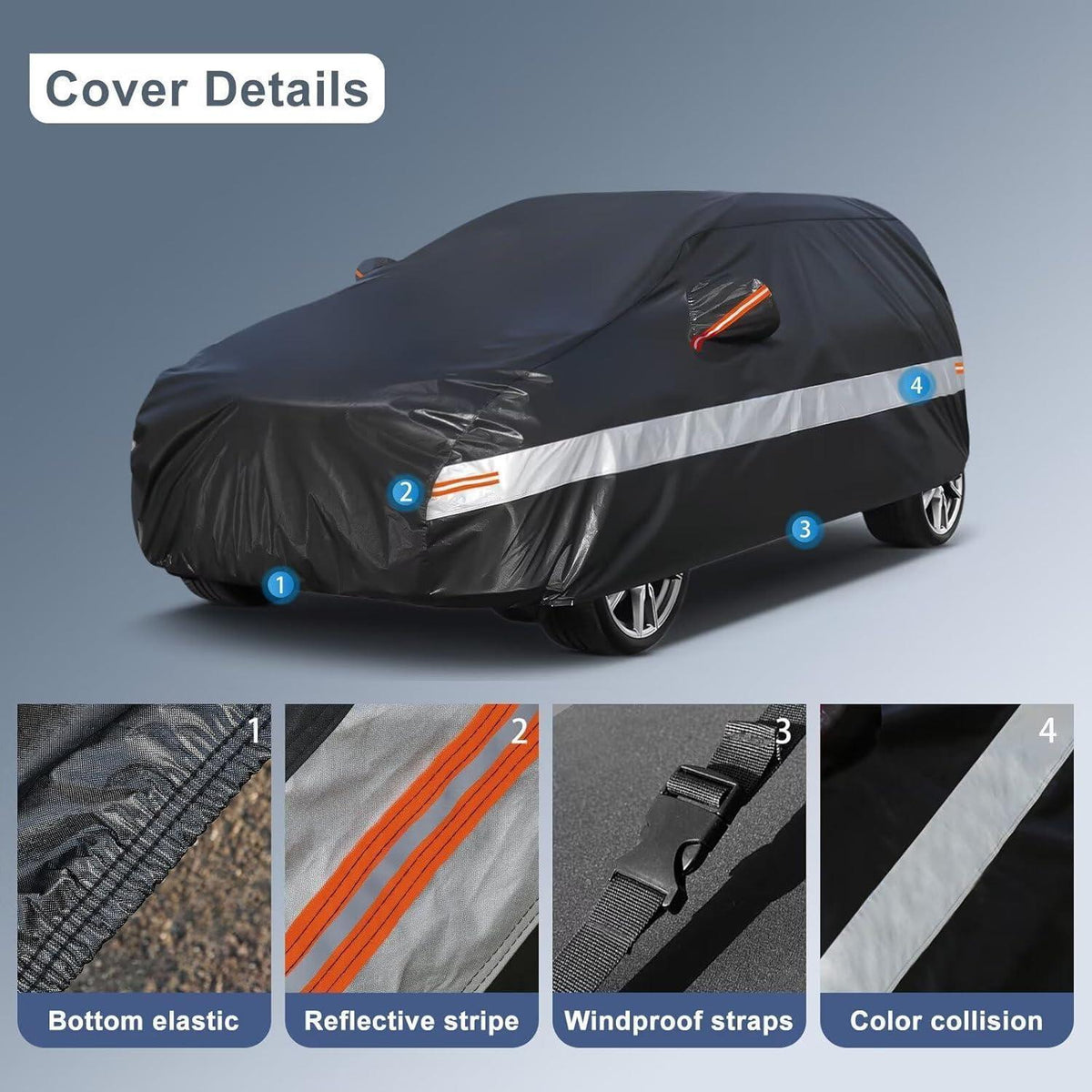 Autoabdeckung Toyota Yaris (2003-2025) – 10-Schicht Wasserdicht