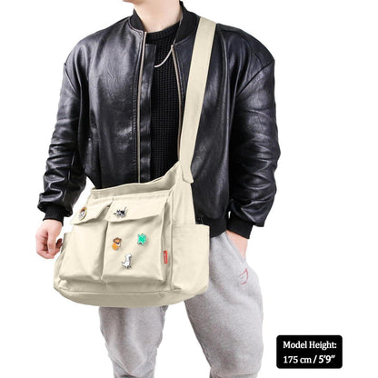 Captain Blues Canvas Messenger Bag Umhängetasche Schulter Tasche