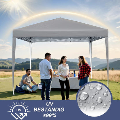 Faltbarer Pavillon 2.5x2.5m – Wasserdicht & UV-Schutz für Garten & Party