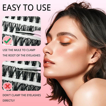 Wimpern Extensions Set 580 Stück – Natürlicher Look & DIY