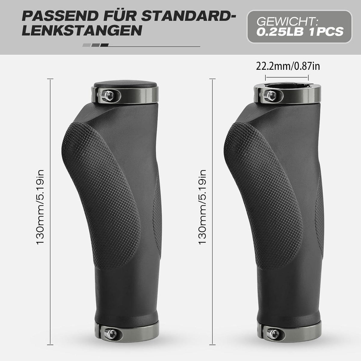 Ergonomische Fahrradgriffe mit Anti-Rutsch-Design