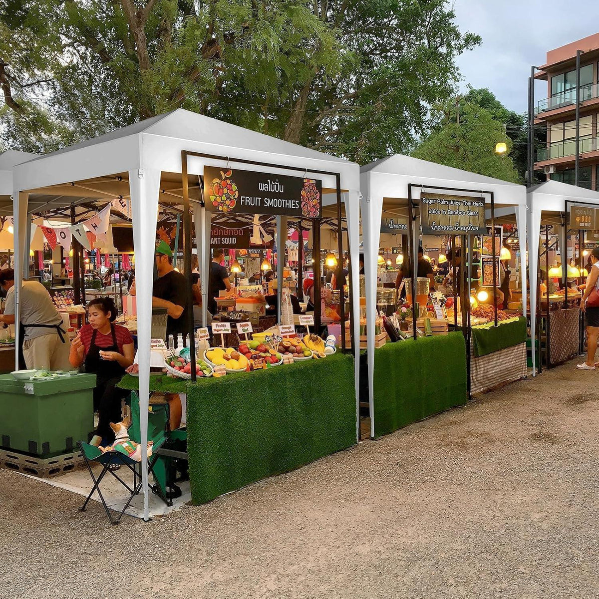 Faltpavillon 2x2m – Wasserdicht & Höhenverstellbar mit Zubehör
