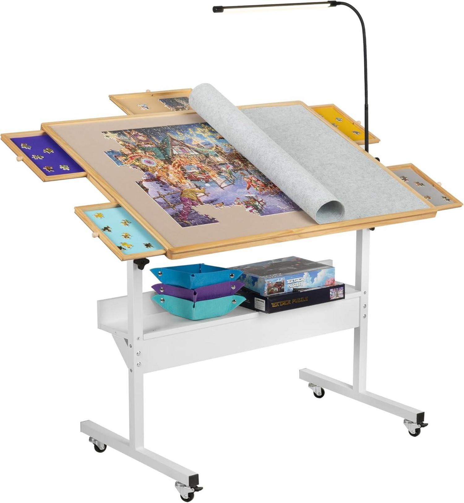 Puzzletisch mit LED-Licht und Höhenverstellung