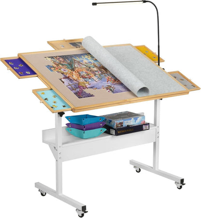 Puzzletisch mit LED-Licht und Höhenverstellung