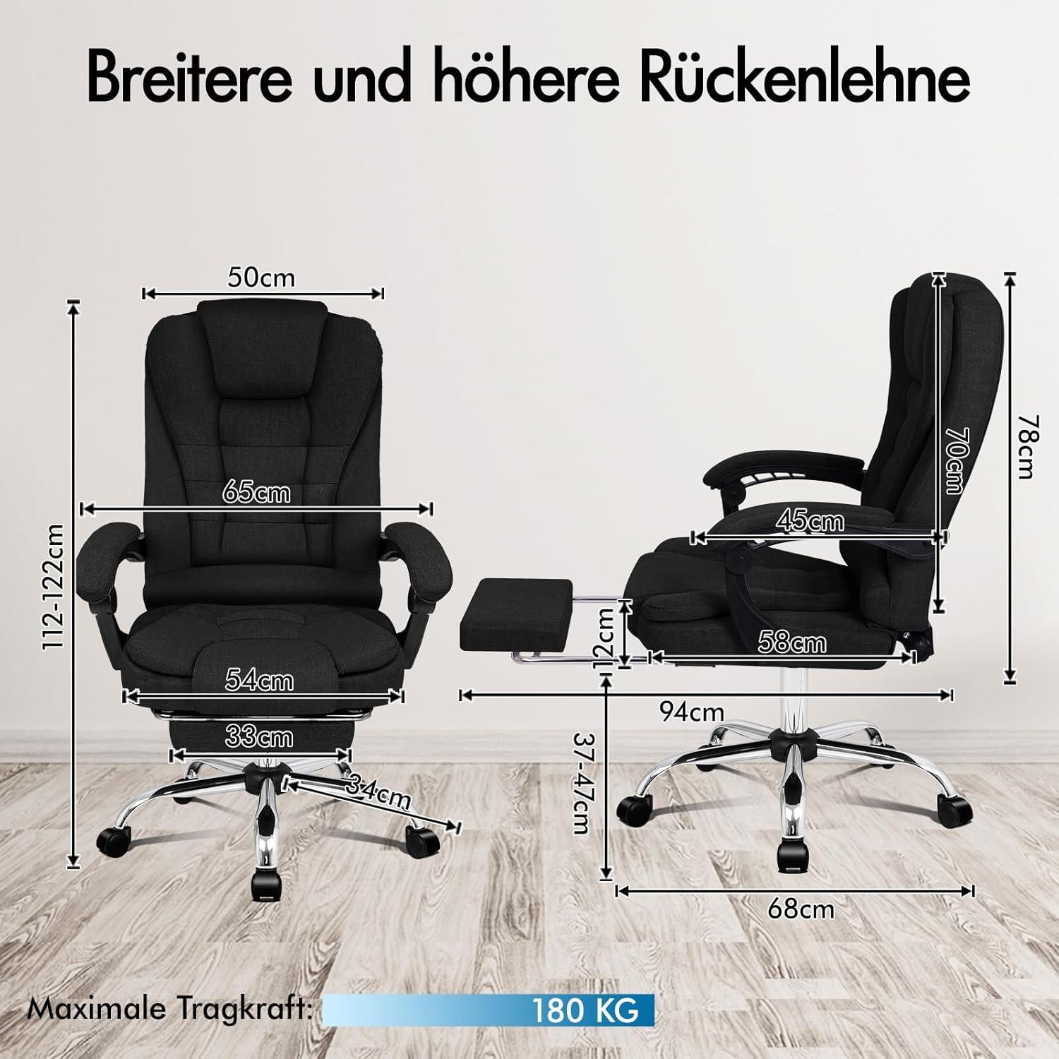ALFORDSON Bürostuhl mit Massage