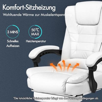 Ergonomischer Bürostuhl Massagefunktion Sitzpolsterung Lendenwirbelstütze