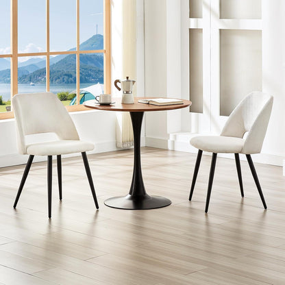 Esszimmerstühle 4er Set, Samt, Beige – Modern & Komfortabel