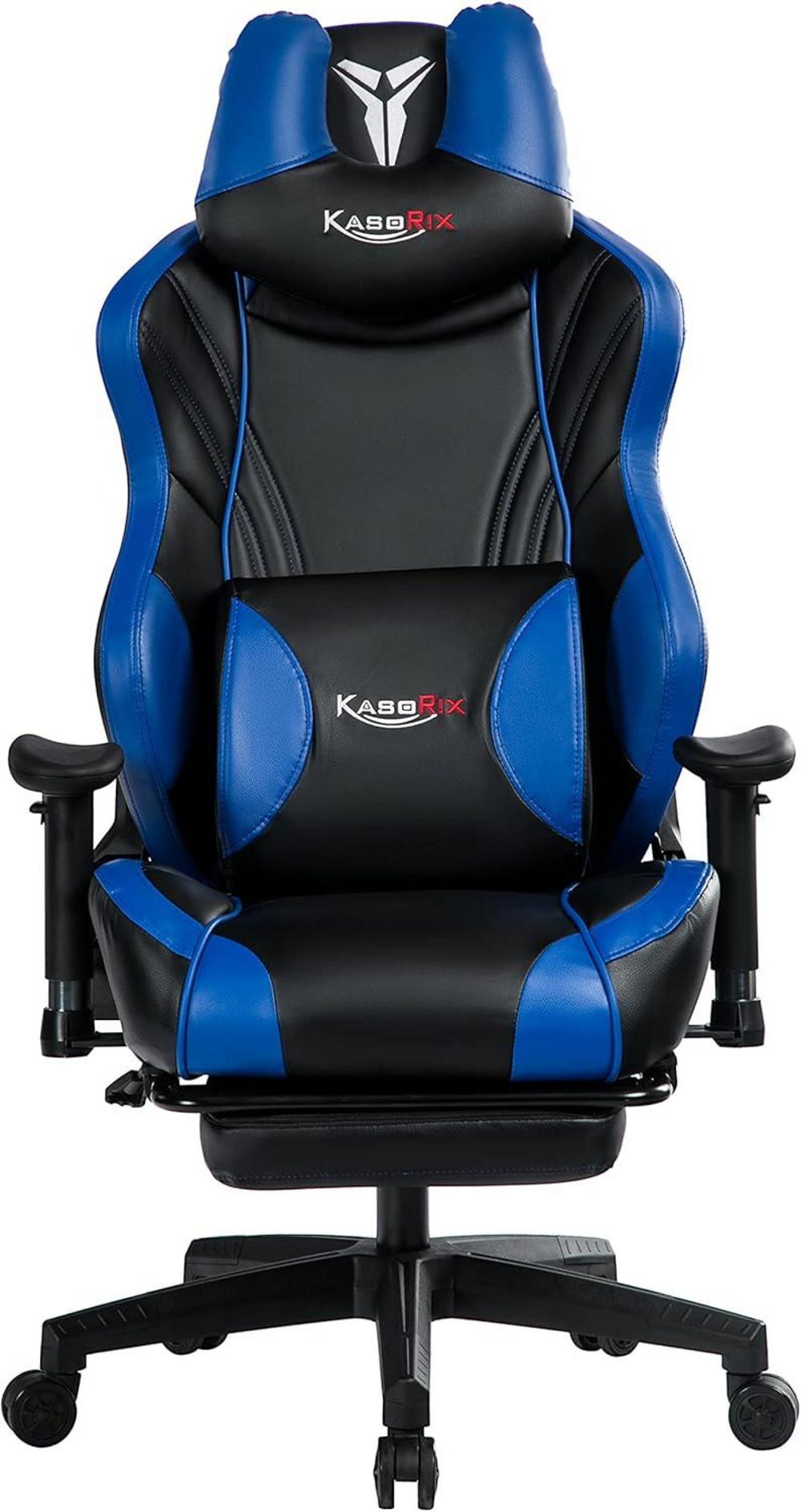 KCREAM Gaming Stuhl 200kg Belastbarkeit Ergonomischer PC Stuhl Blau