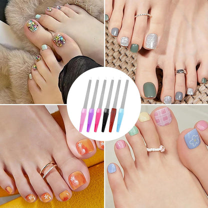 Nagelfeilen Set 6 Stück Naturnägel Maniküre Pediküre Gelnägel Schwarz
