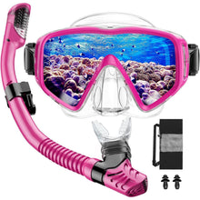 Schnorchelset Erwachsene mit Dry Schnorchel und Tauchmaske