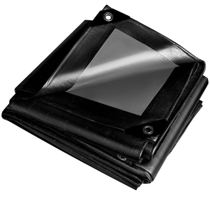 Schwarze Abdeckplane 3x6m – Robust, Wasserfest & Vielseitig
