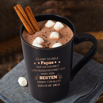 Kaffeetasse Papa – "Ich liebe dich" Geschenk Vatertag Geburtstag