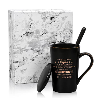 Kaffeetasse Papa – "Ich liebe dich" Geschenk Vatertag Geburtstag