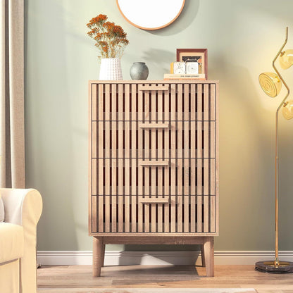 Kommode mit 4 Schubladen – Holzschrank für Schlafzimmer & Wohnzimmer