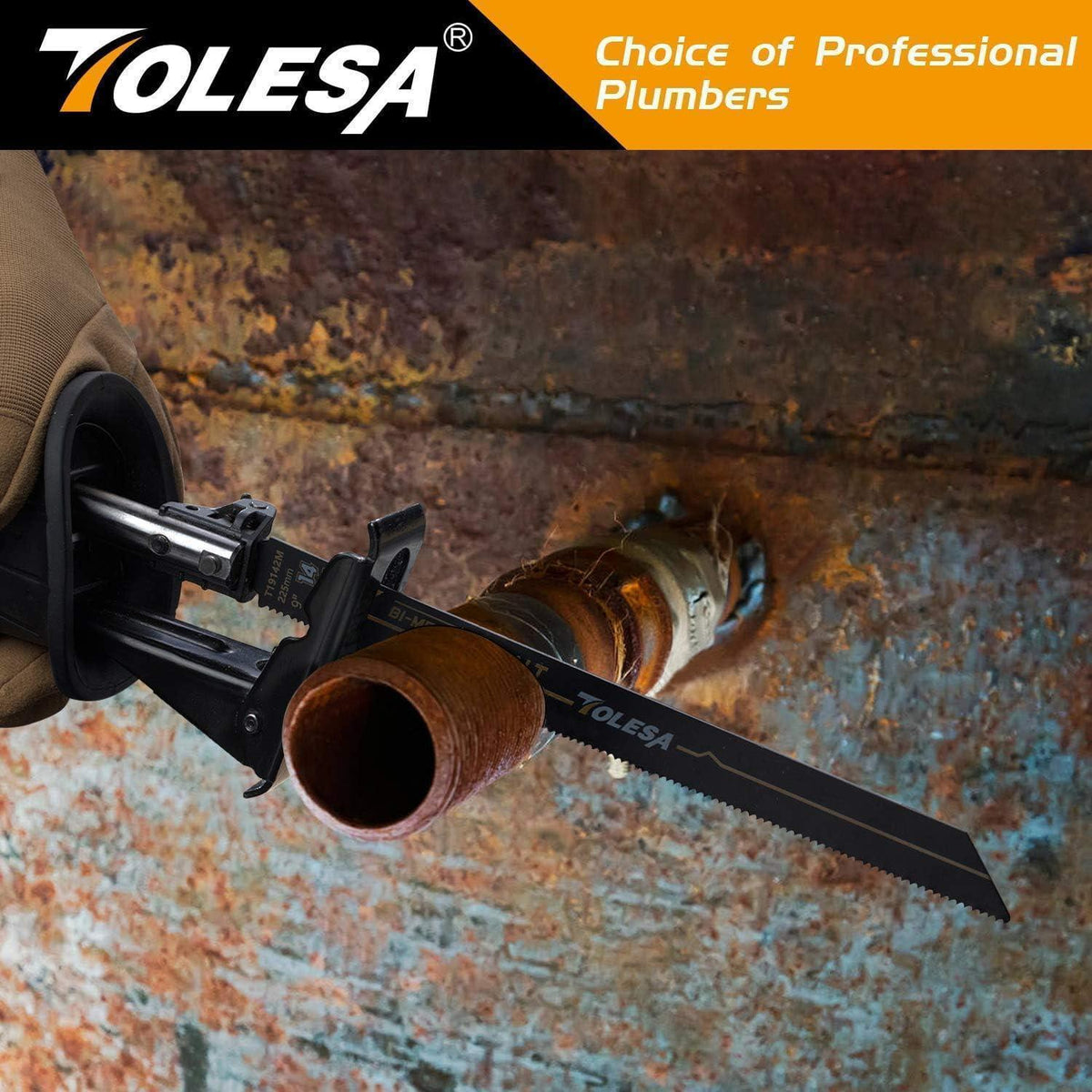 Säbelsägeblätter Bi-Metall 25tlg 225mm 14TPI für Metall
