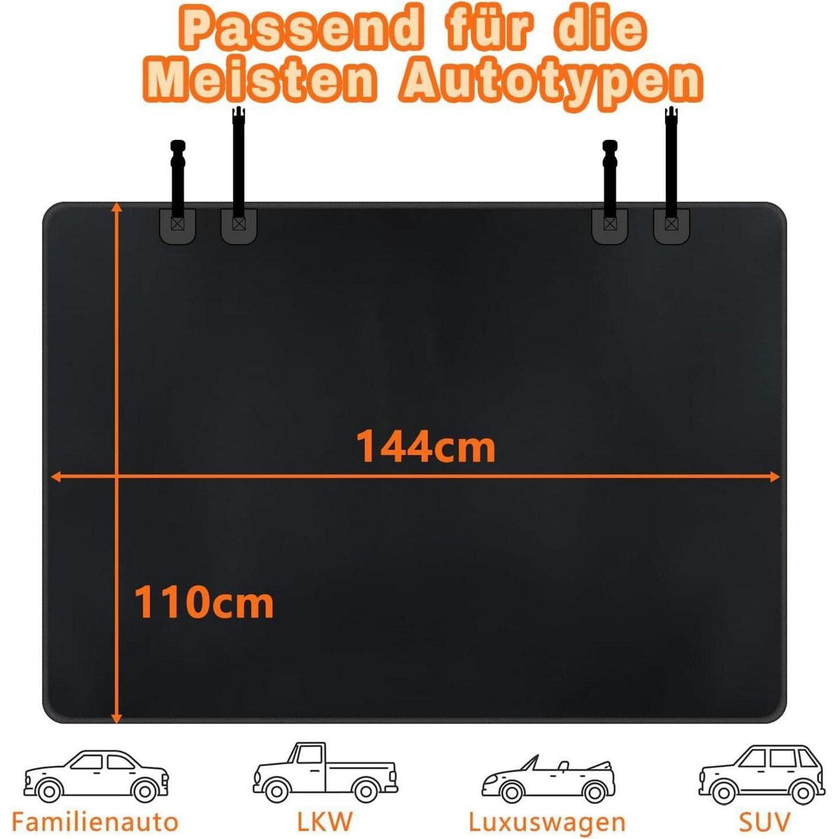 Hundedecke Autositzbezug Wasserdicht & Kratzfest 144x110cm