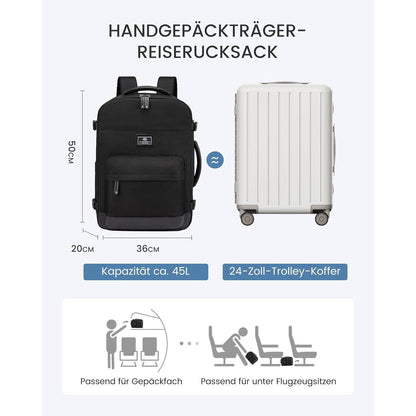 LOVEVOOK Rucksack Handgepäck 45L für Reise Business