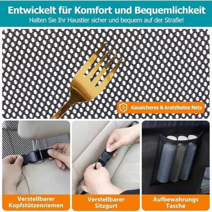 Hundegitter Auto Rücksitz & Kofferraum – Ausbruchsicher & Klar