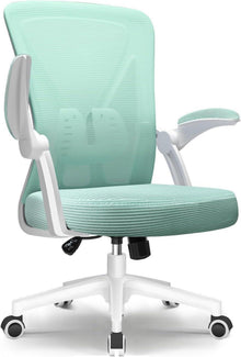 Ergonomischer Bürostuhl mit klappbaren Armlehnen & Lendenwirbelstütze