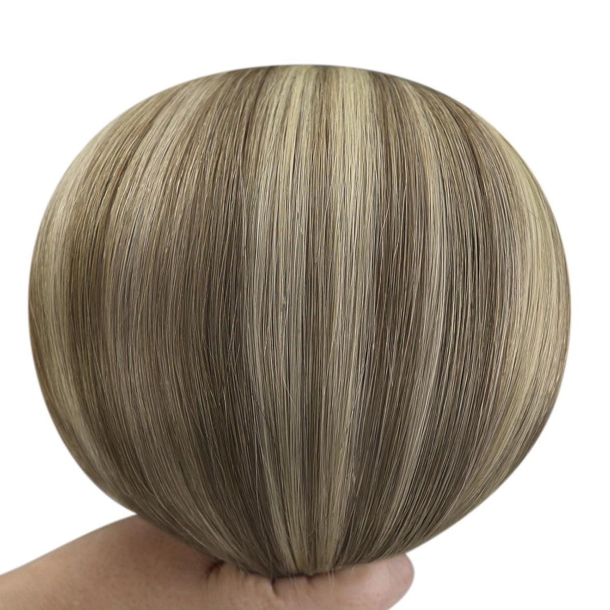 Echthaar Clip-in Extensions Braun Balayage 35cm - 120g