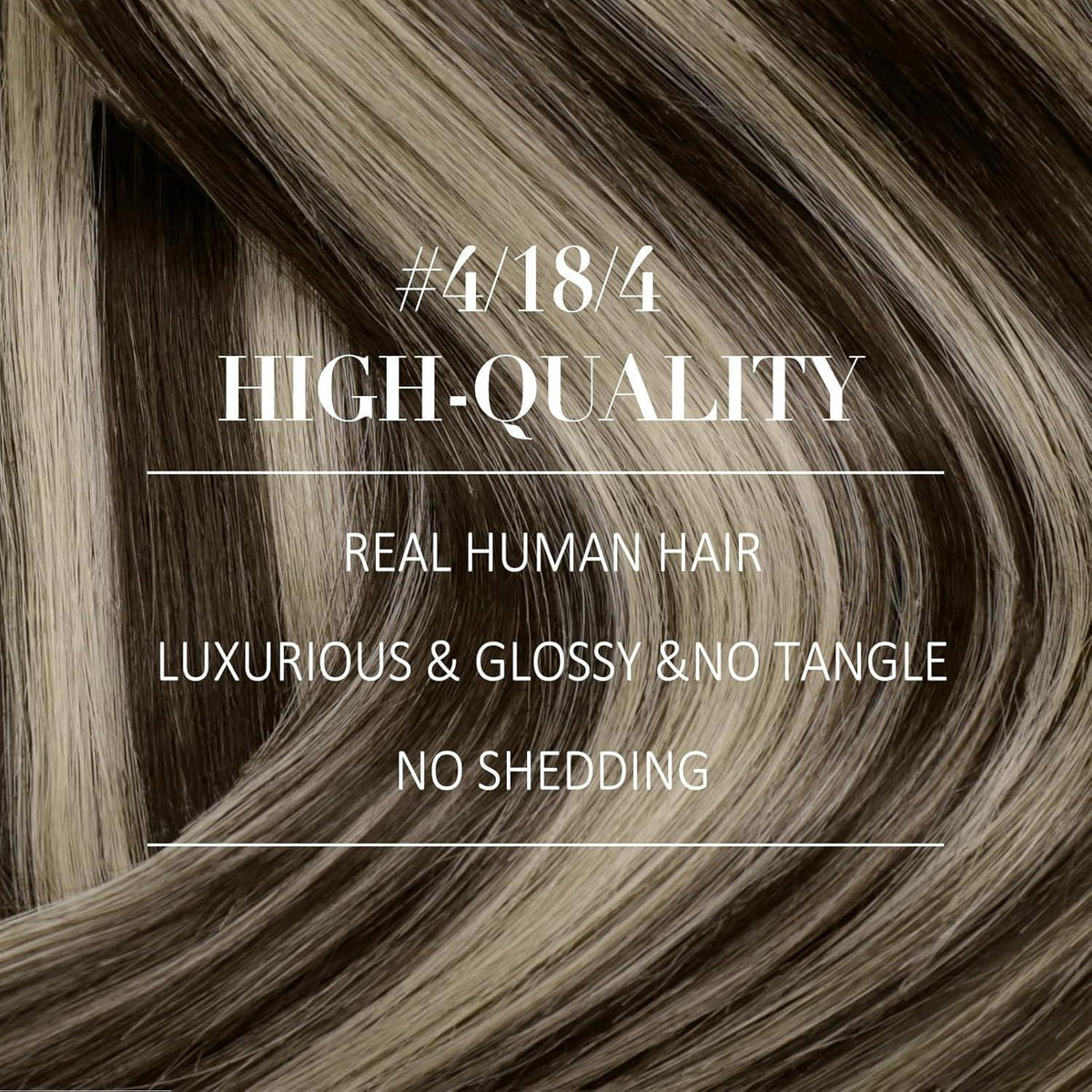 Clip-in Echthaar Extensions Ombre Dunkelbraun Blond 35cm
