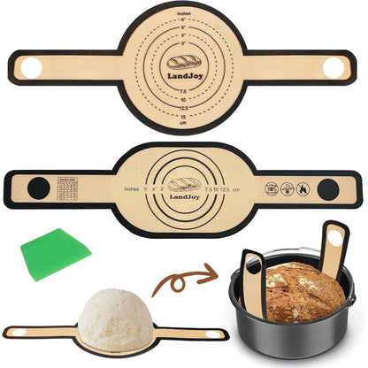 Silikon Backmatte für Dutch Oven mit Teigschneider