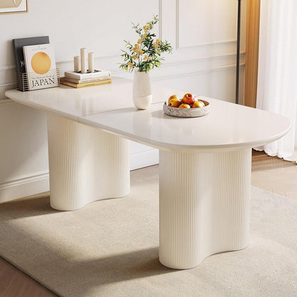 Moderner Esstisch weiß 160cm – Minimalistisch & Platz für 4-8 Personen