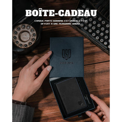 Slim Wallet Herren mit Münzfach, RFID Schutz, Magnetverschluss
