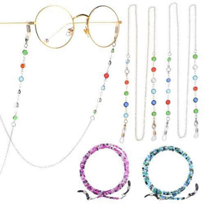 Brillenkette Damen 4er Set – Rutschfest, Elegant & Vielseitig