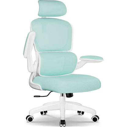 Ergonomischer Bürostuhl mit Klapparmlehnen, Lendenstütze