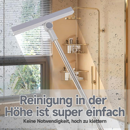4-in-1 Besen und Schaufel Set mit langem Stiel - Kehrschaufel Grau