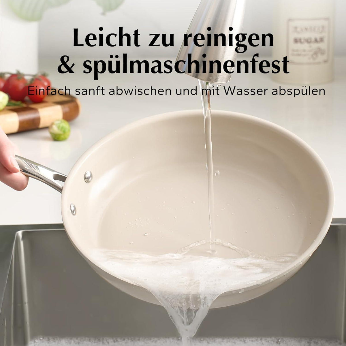 Keramik Pfannenset Induktion – 3-teilig, Antihaft & Backofenfest