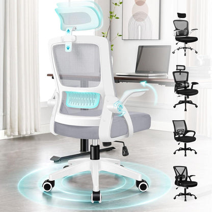 Ergonomischer Bürostuhl mit Lordosenstütze und