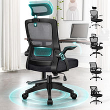 Ergonomischer Bürostuhl mit Lordosenstütze, Kopfstütze und
