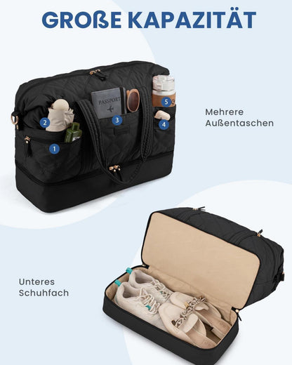 Leichte LOVEVOOK Reisetasche Damen mit Nassfach