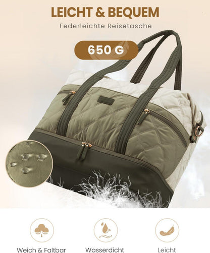Große LOVEVOOK Reisetasche Damen Weekender mit Schuhfach & Nassfach