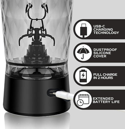 Elektrischer Protein-Shaker mit USB-C, BPA-frei, Tritan