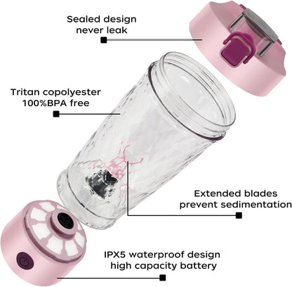 Elektrischer Protein-Shaker 650ml USB-C wiederaufladbar