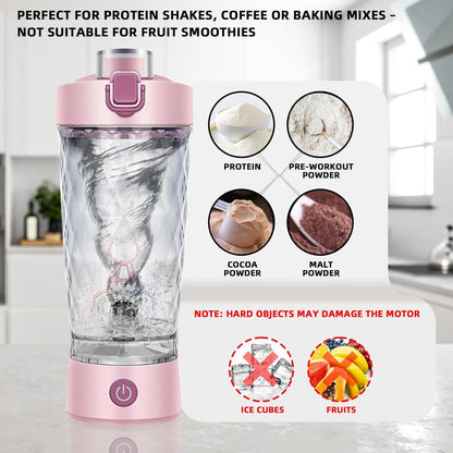 Elektrischer Protein-Shaker 650ml USB-C wiederaufladbar Tritan BPA-frei